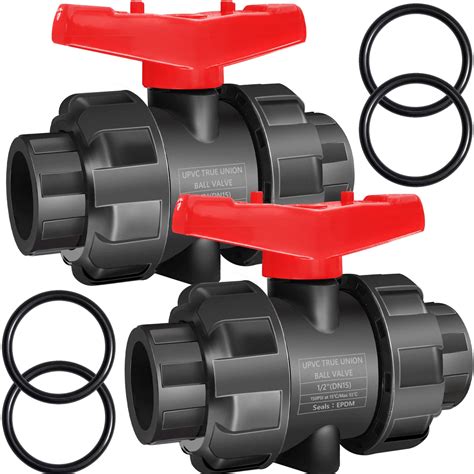 Buy True Union Ball Valves Kit 1 2 UPVC Full Flow Ball Valves Set