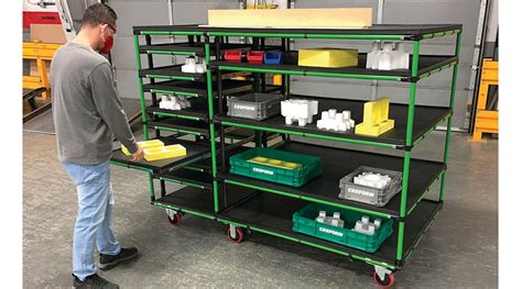 Kitting Cart For Aircraft Parts Material Handling And Logistics