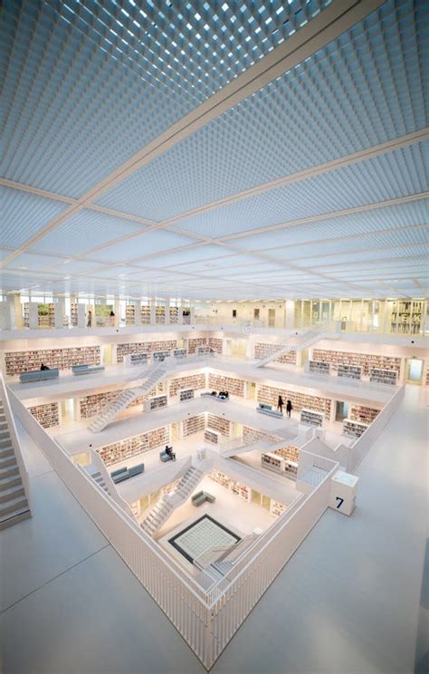 Stuttgart City Library Detailed Modern Architecture in Germany ...