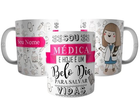 Caneca M Dica Medicina Nome Elo Produtos Especiais