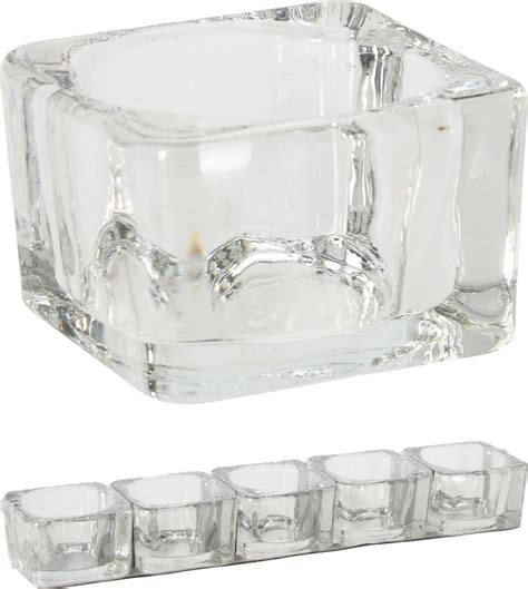 Glass Tea Light Holder Set5