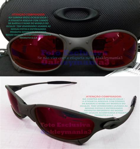 Oculos Juliet Xmetal Lente Vermelha Dark Ruby Case Rigido R 16500