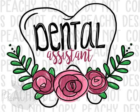 Dental Assistant PNG dental png dental assistant digital | Etsy