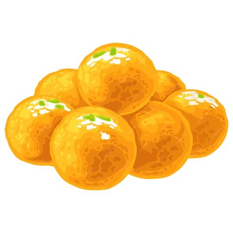 Premium Vector Indian Traditional Sweets Ladoo Vector Realistic Color