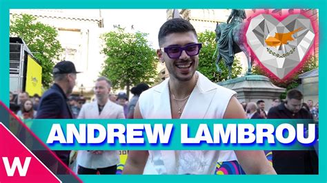 Andrew Lambrou Cyprus Eurovision 2023 Turquoise Carpet Opening