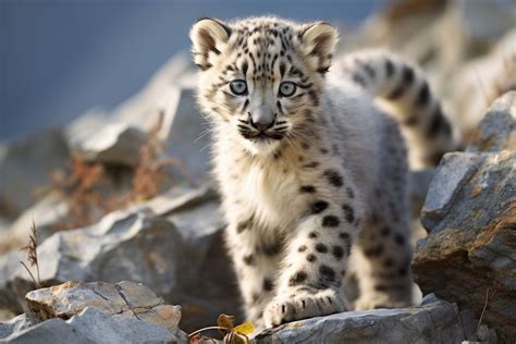 Snow leopard cub wildlife cheetah | Free Photo - rawpixel