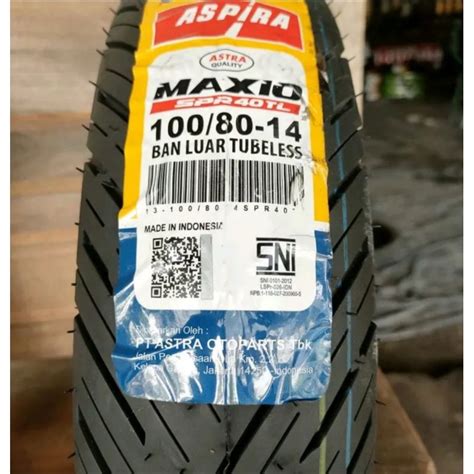 Jual Ban Luar Aspira Maxio Spr Tubeless Shopee Indonesia