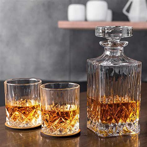 Kanars Whiskey Decanter And Glasses Set In Unique Gift Box Original