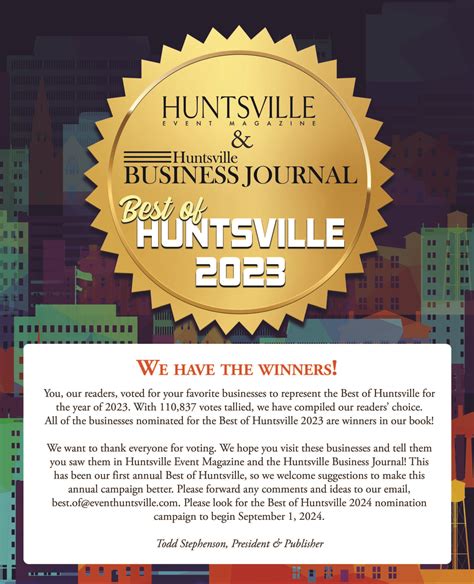 Event Best of Huntsville 2023 - EVENT Magazine