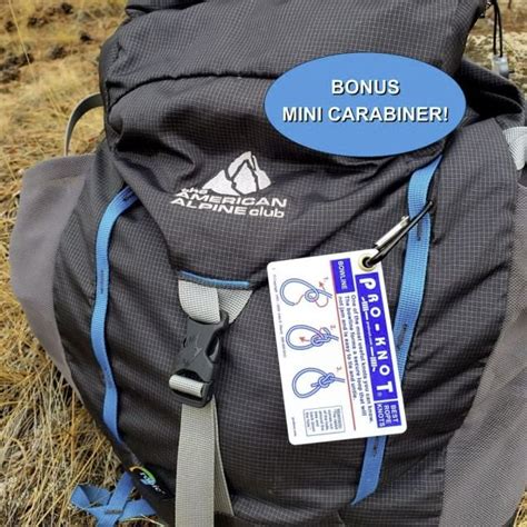 Knot Tying Kit With Practice Cord And Carabiner Quality Fishing