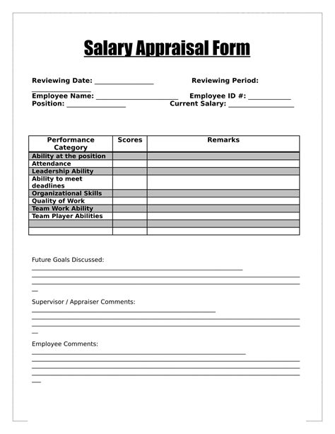 Free Salary Scale Template Easy To Edit And Improve Work Efficiency