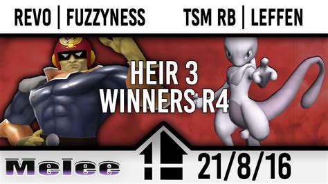 Heir Iii Winners R4 Revo Fuzzyness Falcon Jiggs Marth Vs Tsm Rb