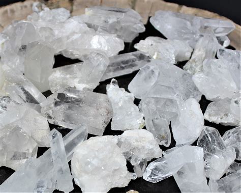 Mini Clear Quartz Crystal Clusters Points And Peices Choose 4 Oz 8 Oz 1 Lb 2 Lb Crystal