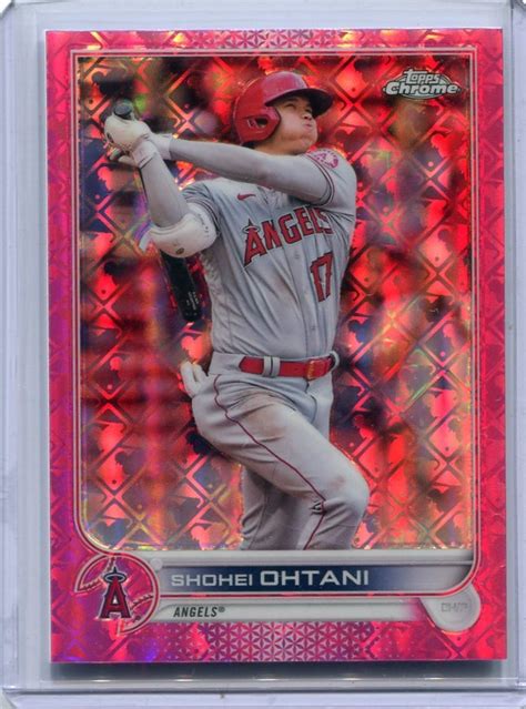 Yahoo Topps Chrome Logofractor Pink Shohei Oht