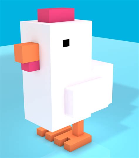 3d Crossy Road Chicken Model By Mtmipower On Deviantart