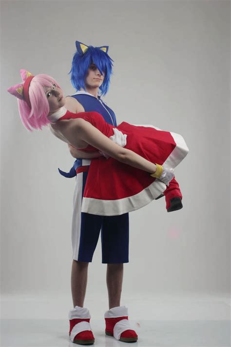 Sonic and Amy cosplay by ShadDarkov on DeviantArt