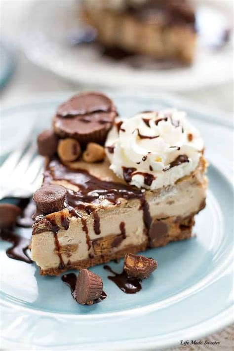 No Bake Peanut Butter Cup Cheesecake Pie