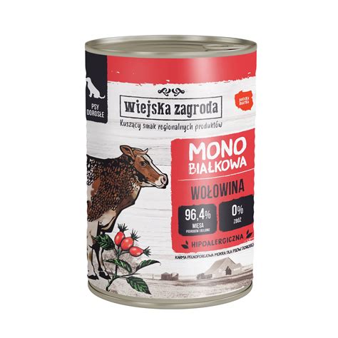 KARMA MOKRA MONOBIAŁKOWA DLA PSA WOŁOWINA 400G 12886182959 Allegro pl