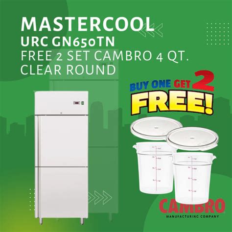 Jual Upright Chiller Mastercool Gn Tnm Free Cambro Round Container