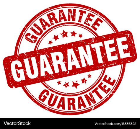 Guarantee Stamp Royalty Free Vector Image Vectorstock