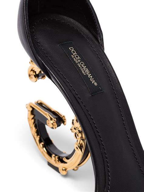 Dolce And Gabbana Baroque Dg 105mm Leather Sandals Farfetch