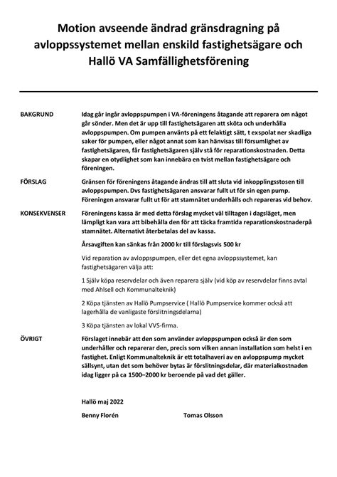 Dagordning Rsm Te Hall Va Samf Llighetsf Rening Hall Va