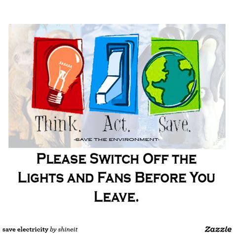 Save Electricity Save Electricity Poster Images