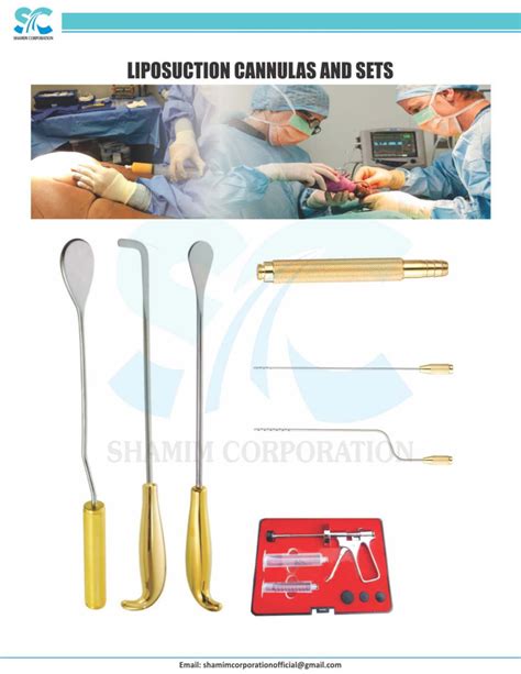 Liposuction Cannulas Sets Welcome To Shamim Corporation