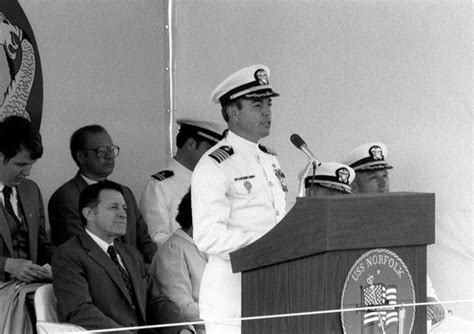 CAPT Kenneth R Karr Commanding Officer Of The Commissioning Ceremony