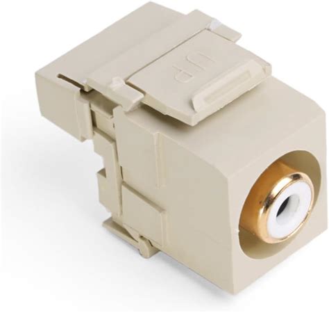 Amazon Leviton 40735 RWI QuickPort RCA 110 Type White Barrel