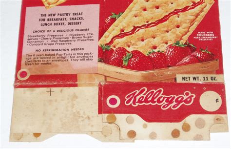 1967 Kelloggs Pop Tarts Box Strawberry Flavor 1759352672