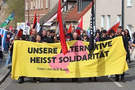 Fotos Protest gegen den AfD Parteitag in Jüterbog Anarchistische