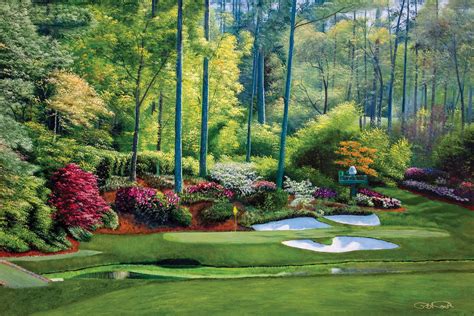 Augusta National Golf Club Masters Tournament Hole Golden Etsy