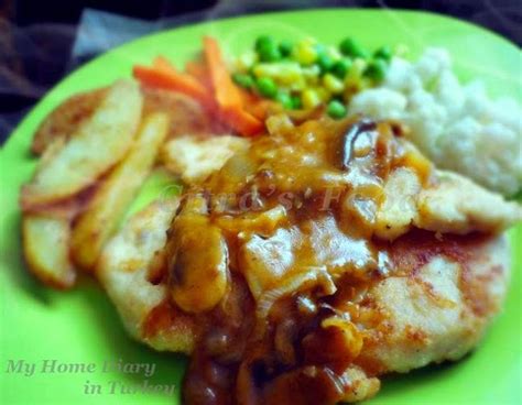 Citra's Home Diary: Chicken Steak with mushrooms sauce.