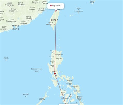 All Flight Routes From Taipei To Pagadian TPE To PAG Flight Routes