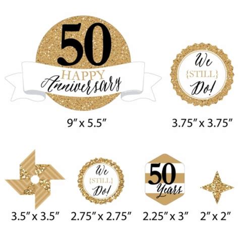 Big Dot Of Happiness We Still Do 50th Wedding Anniversary Decor Kit