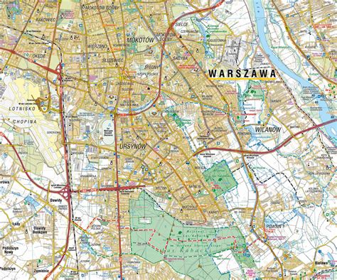 Południowe okolice Warszawy mapa turystyczna Compass