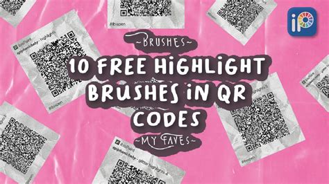 FREE QR CODES GLITTER HIGHLIGHT BRUSHES FOR IBIS PAINT Pt 2 Ibis