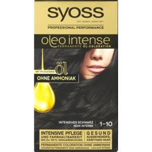 Oleo Intense Coloration Huile Noir Intense Niveau De Syoss