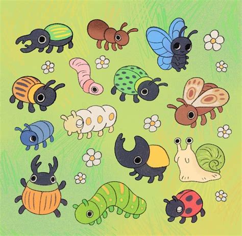 Pin By Negin Sgh On Insect Art In 2024 Cute Drawings Illustration