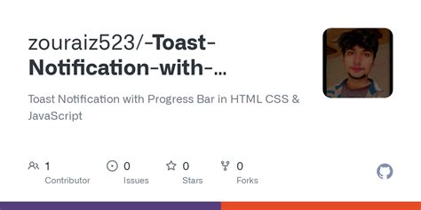 GitHub Zouraiz523 Toast Notification With Progress Bar In HTML CSS