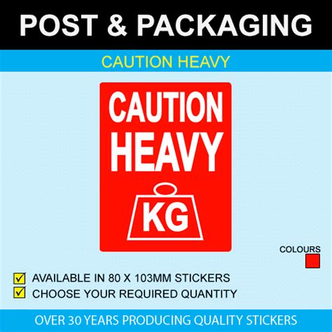 #1 Caution Heavy Stickers | Durable Caution Stickers – Price Stickers