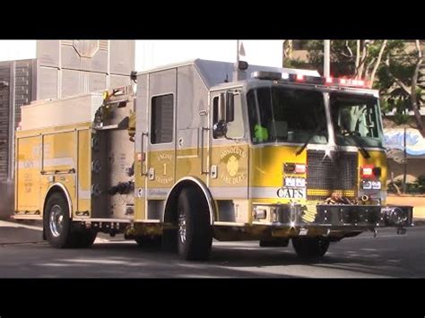 Honolulu Fire Dept Brand New Engine Responding Youtube