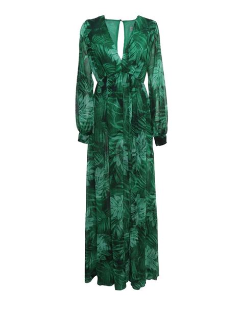 ERMANNO DI ERMANNO SCERVINO Foresta Long Dress Vestito Midi Verde