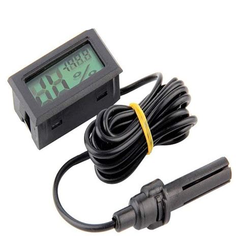 Fy Mini Lcd Digital Thermometer Hygrometer With A Probe Sensor Diy