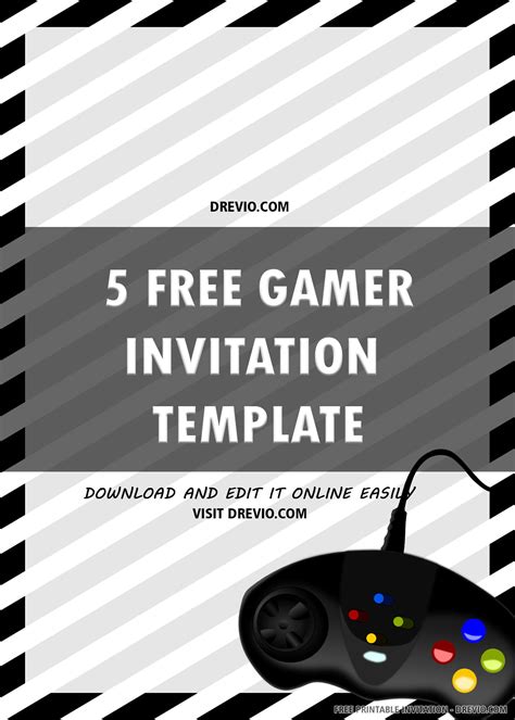 Gamer Invitation Template