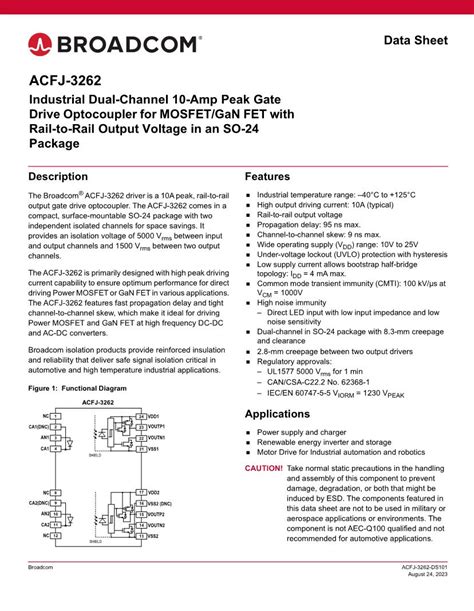 Broadcom Limited Datasheets Mouser