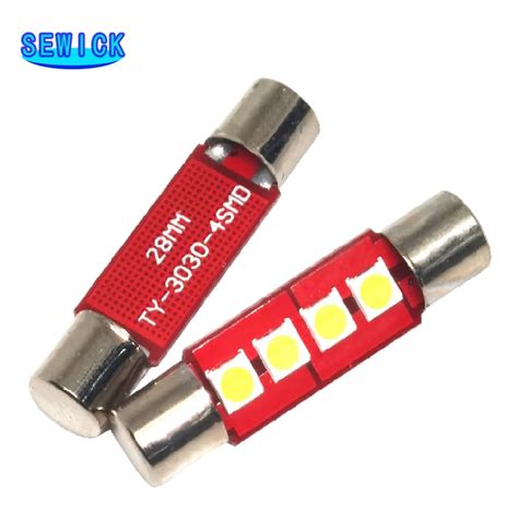 Pcs Mm Mm C W Smd Led Lamp Bulb For Festoon Auto Interior