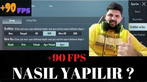 PUBG MOBİLE HDR 90 FPS YAPMA YouTube