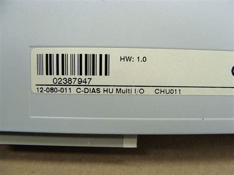 SIGMATEK MODULE CHU011 12-080-011 C-DIAS HU MULTI I/O 02387947 | eBay